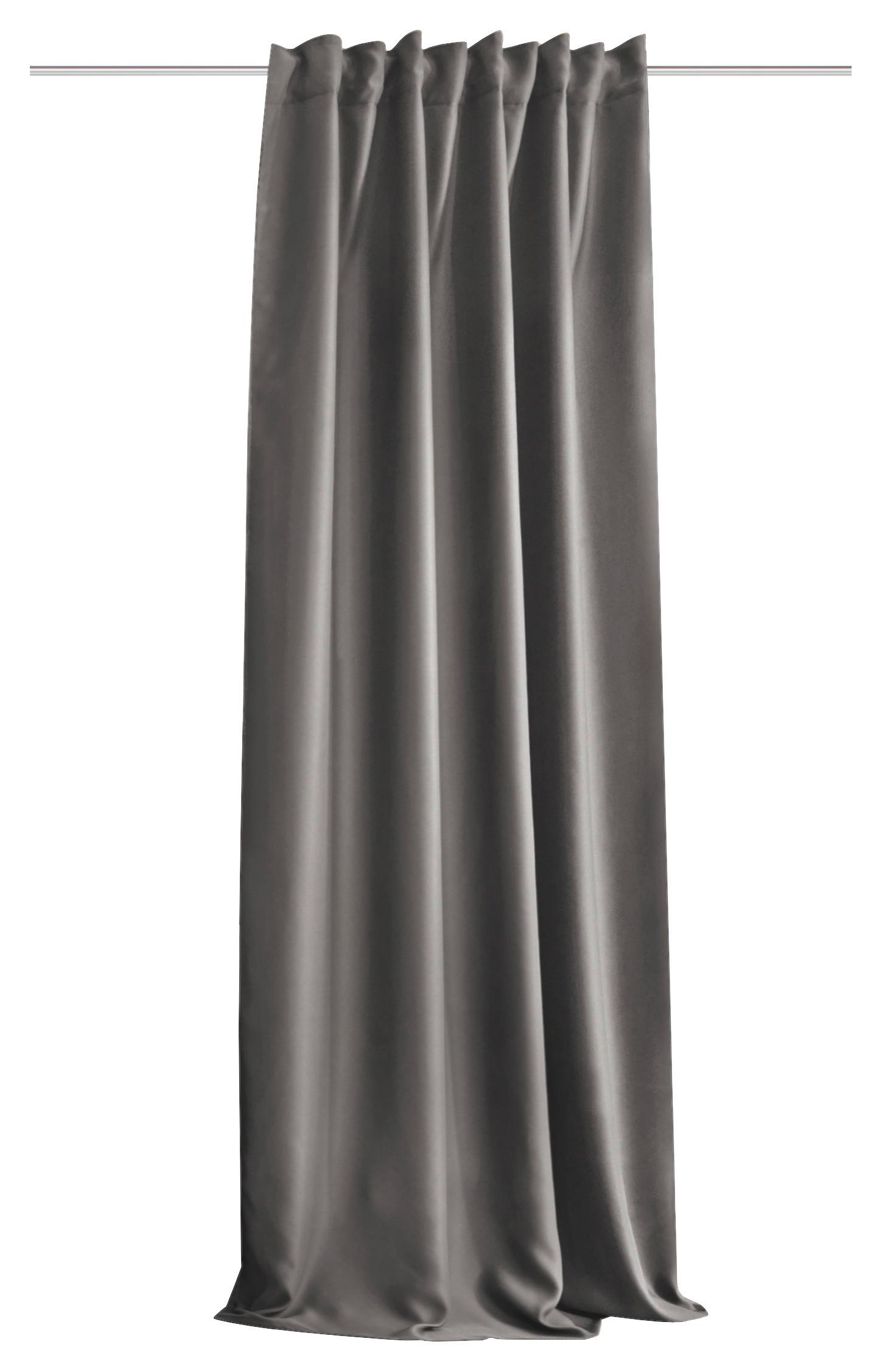 Hotový závěs Hamo šedá, 135x245cm - šedá, Moderní, textil (135/245cm)