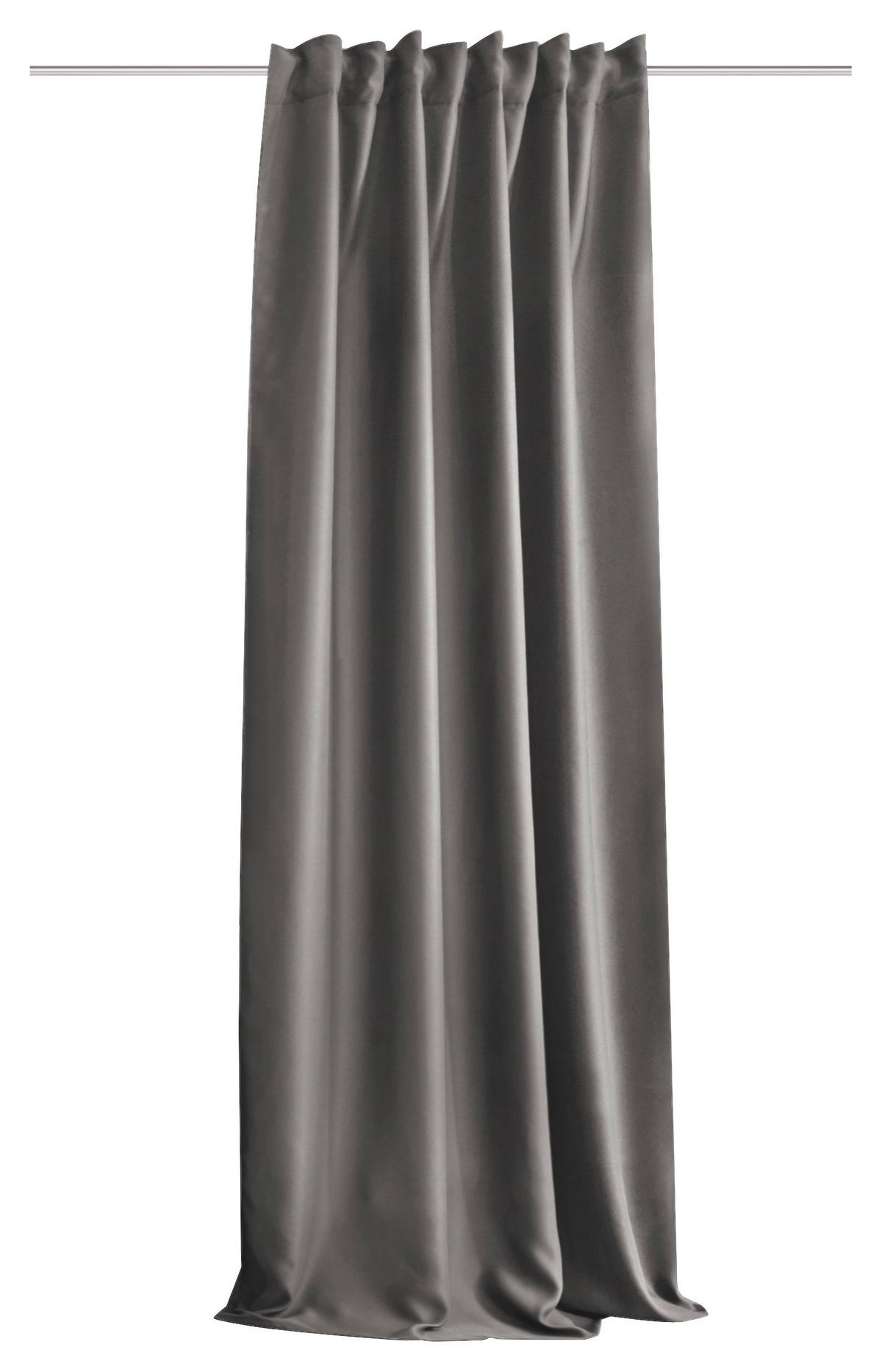 Hotový závěs Hamo šedá, 135x245cm - šedá, Moderní, textil (135/245cm)