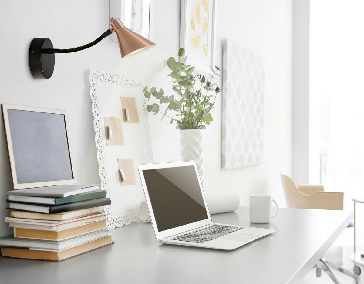 Led-wandleuchte Copper, 1-Flammig, Kupferfarben - Kupferfarben, Basics, Metall (13.5/23cm) - Näve