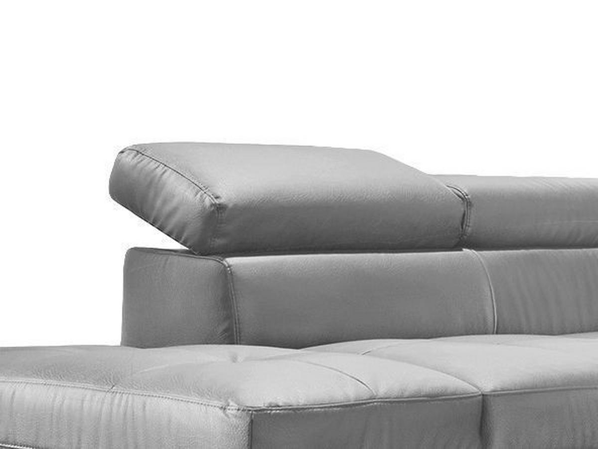 Ecksofa Sammy Gelb - Chromfarben/Gelb, Design, Leder (169/226cm) - Livetastic
