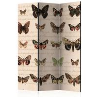 Paravent Braun Beige B: 135 cm - Beige/Braun, Basics, Holz/Textil (135/172/3cm) - artgeist