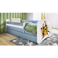 Kinder-/Juniorbett Babydreams inkl. Matratze 80x160 - Blau/Birkefarben, MODERN, Holz/Holzwerkstoff (80/160cm) - MID.YOU