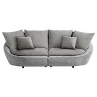 BIGSOFA MAUI - Dunkelgrau/Hellgrau, MODERN, Textil (280/87/131cm) - Trendmanufaktur