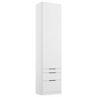 Drehtürenschrank Alabama Weiß B: 47 Cm - Weiß, MODERN, Holzwerkstoff (47/229/54cm) - Rauch Möbel