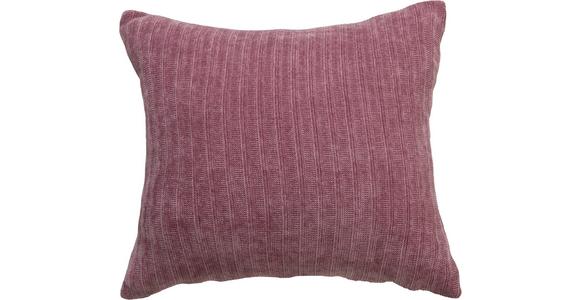 Zierkissen Antonella 40x40 cm Polyester Lila/Mauve mit Zipp - Lila/Mauve, ROMANTIK / LANDHAUS, Textil (40/40cm) - James Wood