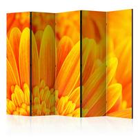 Paravent Gelb Orange B: 225 Cm - Gelb/Orange, Basics, Holz/Textil (225/172/3cm) - artgeist