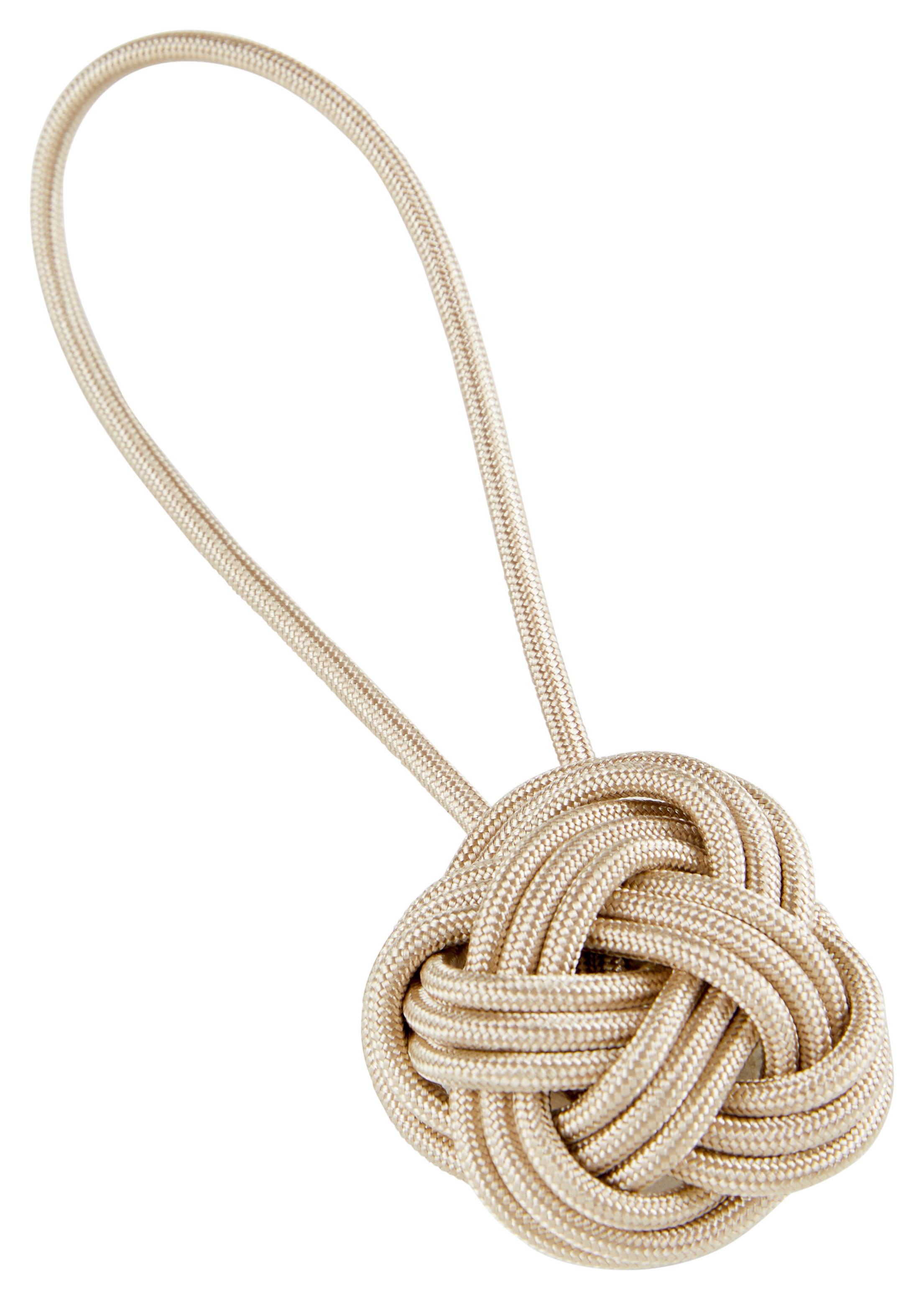 ŘASÍCÍ SPONA KNOTEN - přírodní barvy, textil (5cm) - Modern Living