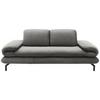 2-sitzer-sofa Looks Xiii Grau - Silberfarben/Schwarz, Design, Textil (204/83/98cm) - LOOKS by W.Joop