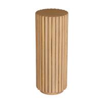 BLUMENSÄULE Naturfarben L: 25cm - Naturfarben, Design, Holz (25/25/66cm) - MID.YOU