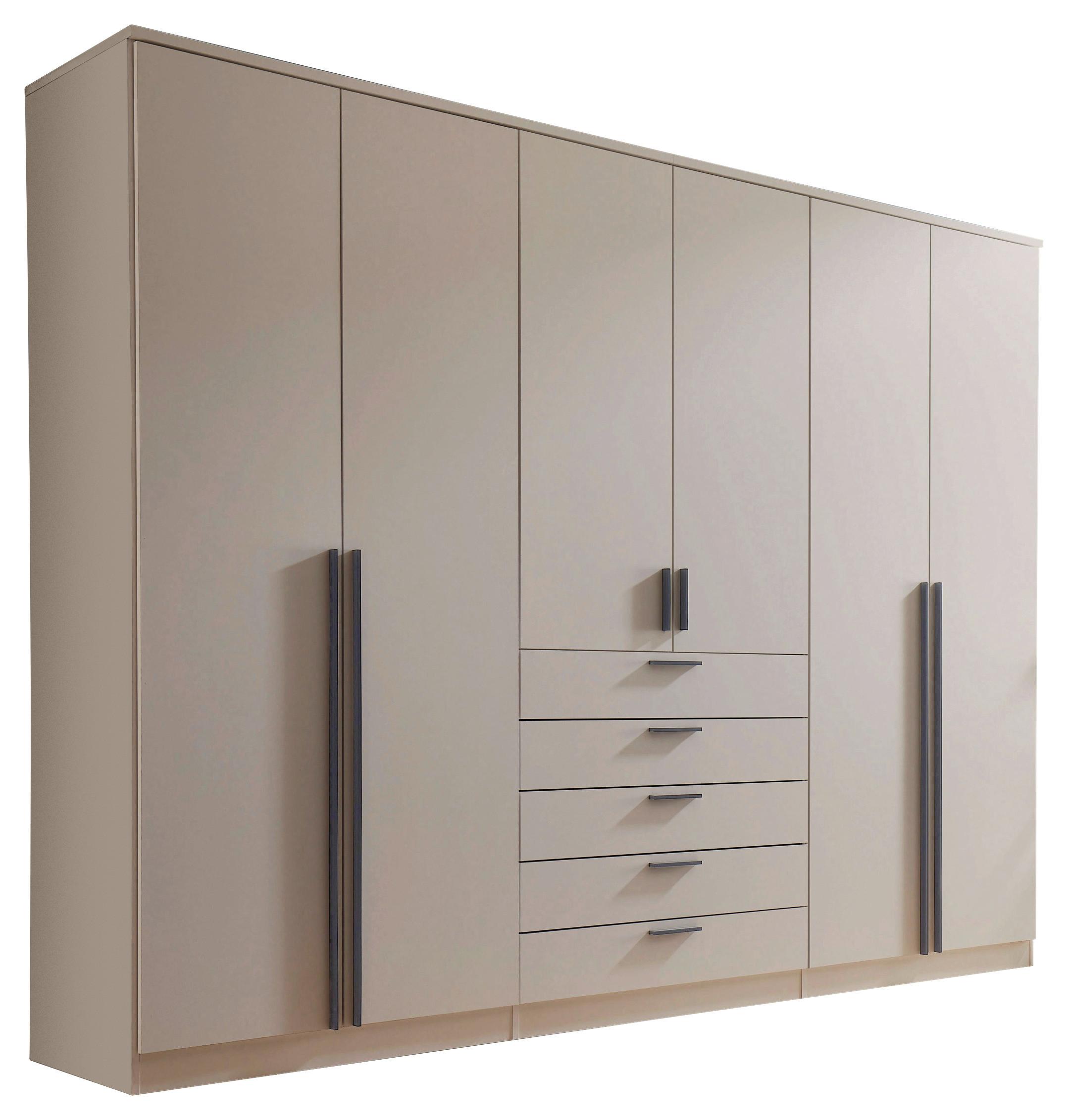Drehtürenschrank mit Schubladen 270cm Arnis - Kaschmir, KONVENTIONELL, Holzwerkstoff (270/210/52cm) - James Wood
