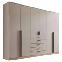 Drehtürenschrank mit Schubladen 270cm Arnis - Kaschmir, KONVENTIONELL, Holzwerkstoff (270/210/52cm) - James Wood
