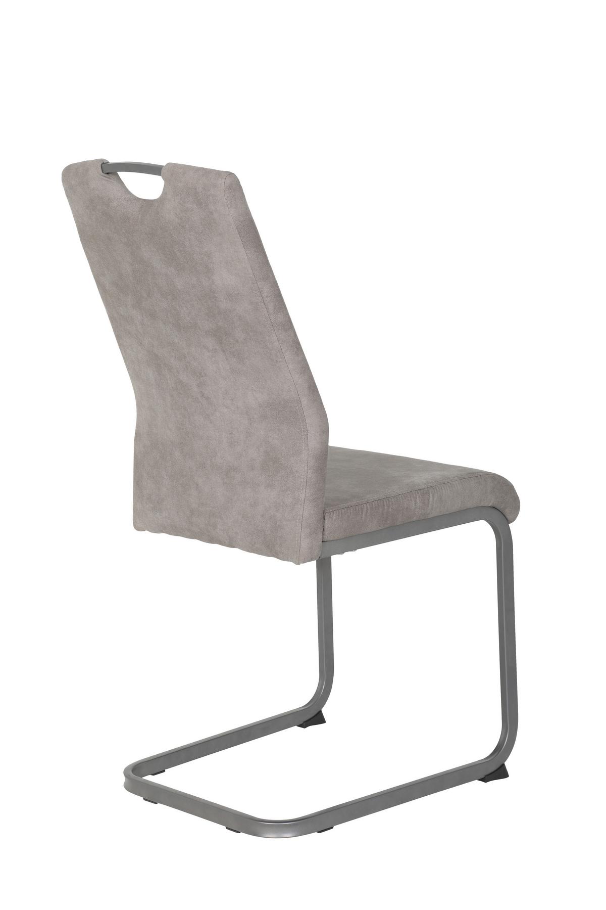 Tischgruppe Agnes I G - Eiche Artisan/Grau, MODERN, Holzwerkstoff/Textil (140 - 220/76/90cm) - MID.YOU