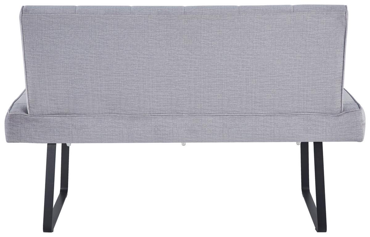 Sitzbank Tilos Mit Lehne Samt Hellbraun, B: 140 Cm - Hellbraun, KONVENTIONELL, Textil/Metall (140/88/62cm) - MID.YOU