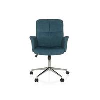 Drehstuhl Solao Petrol T: 63 Cm - Silberfarben/Petrol, MODERN, Kunststoff/Textil (63/98-108/67cm) - MID.YOU