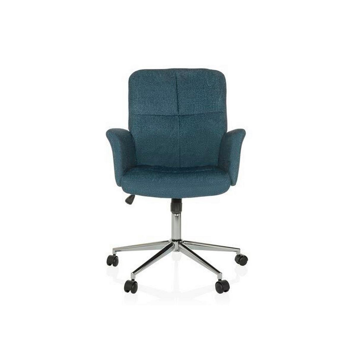 Drehstuhl Solao Petrol T: 63 Cm - Silberfarben/Petrol, MODERN, Kunststoff/Textil (63/98-108/67cm) - MID.YOU