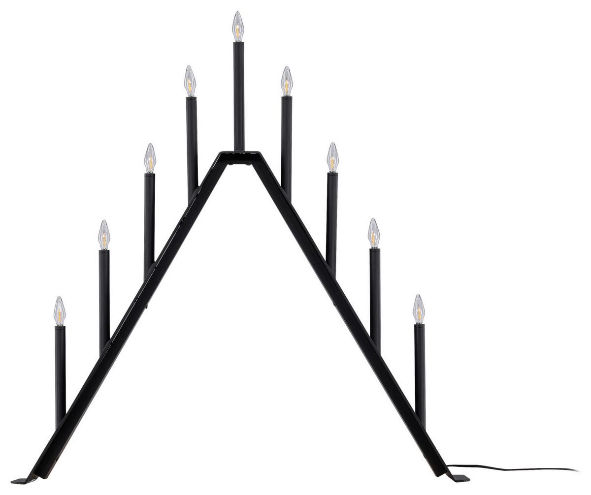 Adventskerzenhalter Åre - Schwarz, Basics, Kunststoff/Metall (64/64/7cm) - P & B