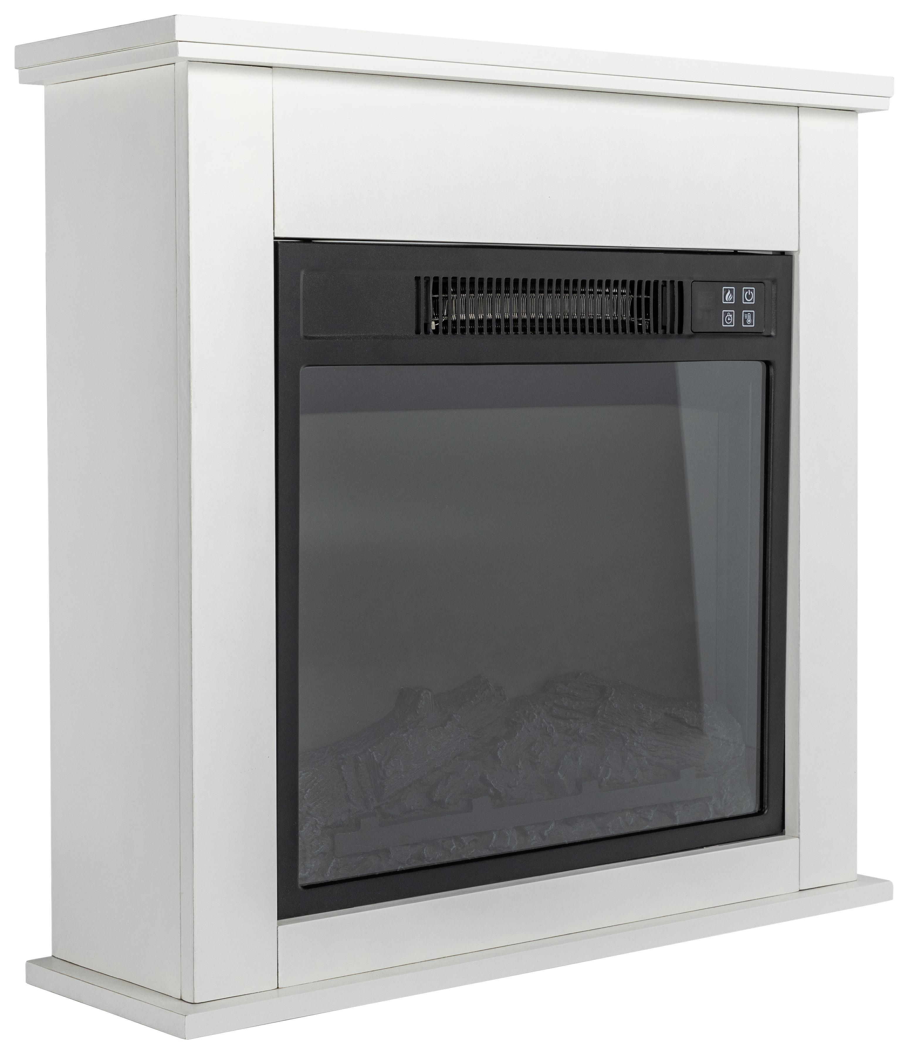 Elektrokamin Tempora 2000 W Weiß Mit Fernbedienung - Weiß, Basics, Kunststoff/Metall (24/62,5/62,5cm)