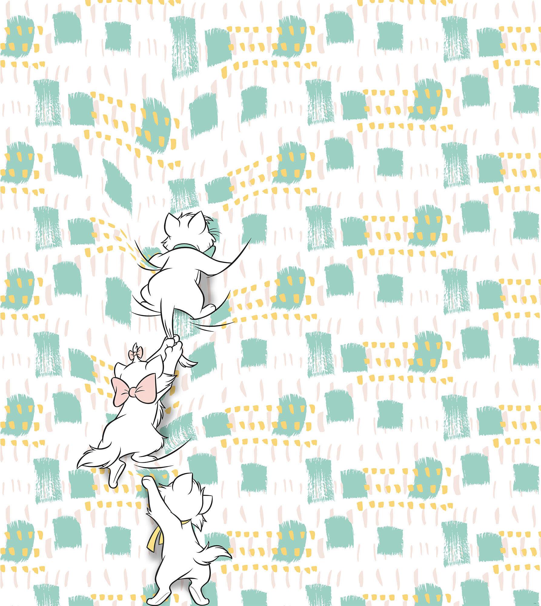 Fototapete Kitty Climbers - Multicolor, Trend, Textil (250/280cm)
