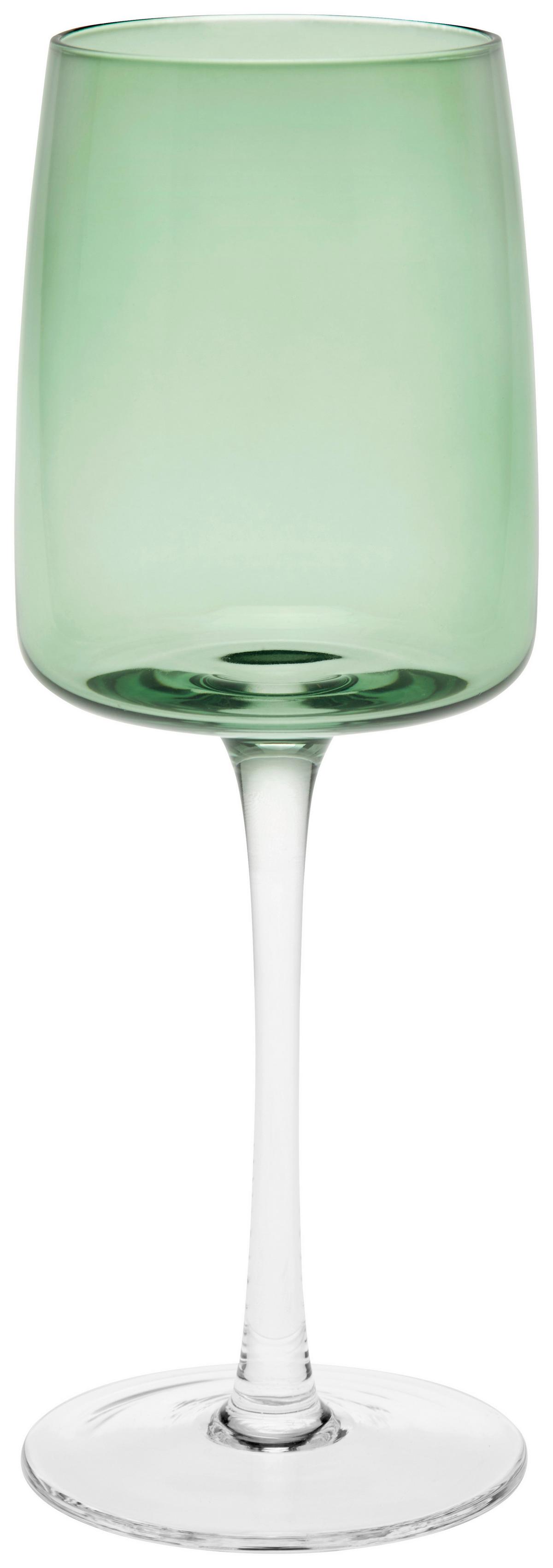 Rotweinglas Atlanta - Klar/Grün, MODERN, Glas (8/23cm) - James Wood