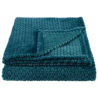 Kuscheldecke Belinda Beige 130x170 Cm - Petrol, ROMANTIK / LANDHAUS, Textil (150/200cm) - James Wood