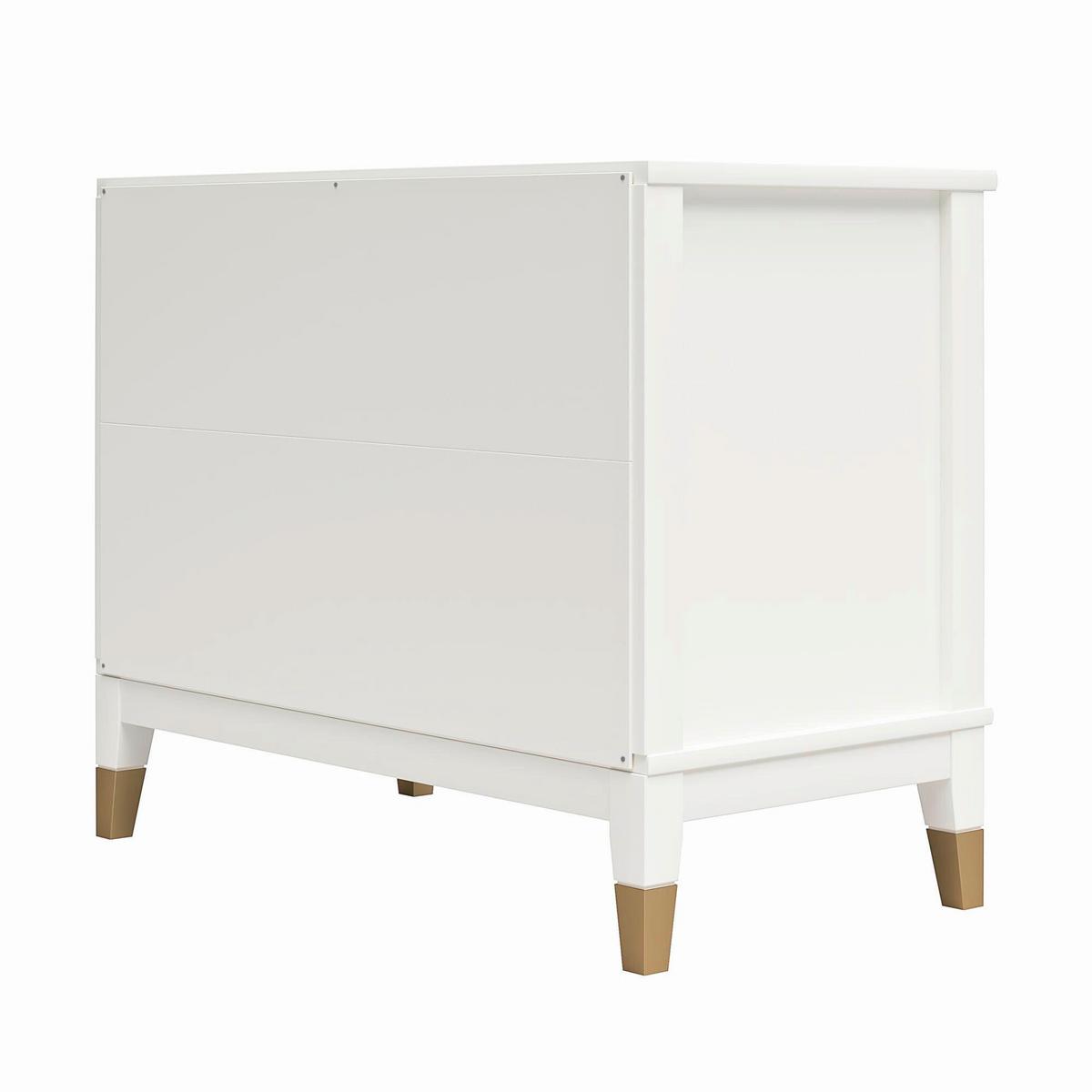 Nachttisch Westerleigh, Weiß B: 74 Cm - Weiß, Design, Holzwerkstoff/Metall (74/60/39cm) - MID.YOU