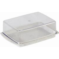 Butterdose aus Kunststoff Resi ca. 14,6/9,7/5,3 cm - Weiß, KONVENTIONELL, Kunststoff (14,6/9,7/5,3cm)