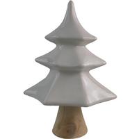 Dekobaum Elis - Braun/Weiß, KONVENTIONELL, Holz/Keramik (14,2/9,3/20cm) - Luca Bessoni