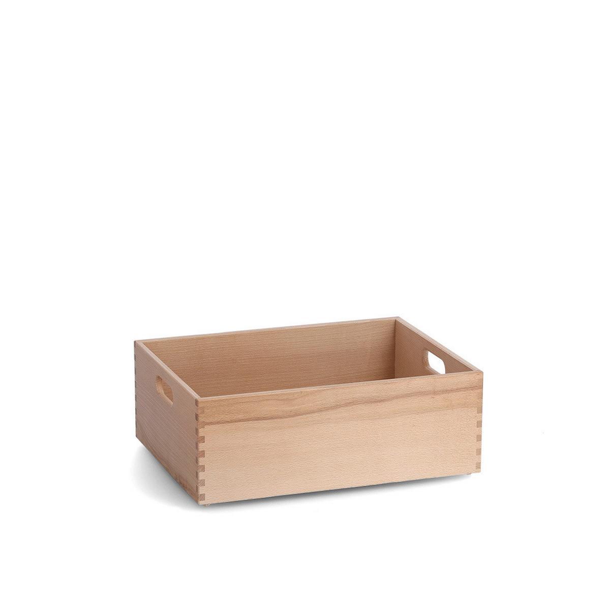 AUFBEWAHRUNGSBOXEN-SET Holz, LxBxH: ca. 40x27x32 cm - Naturfarben, Basics, Holz (40/26,5/32cm) - Zeller Present