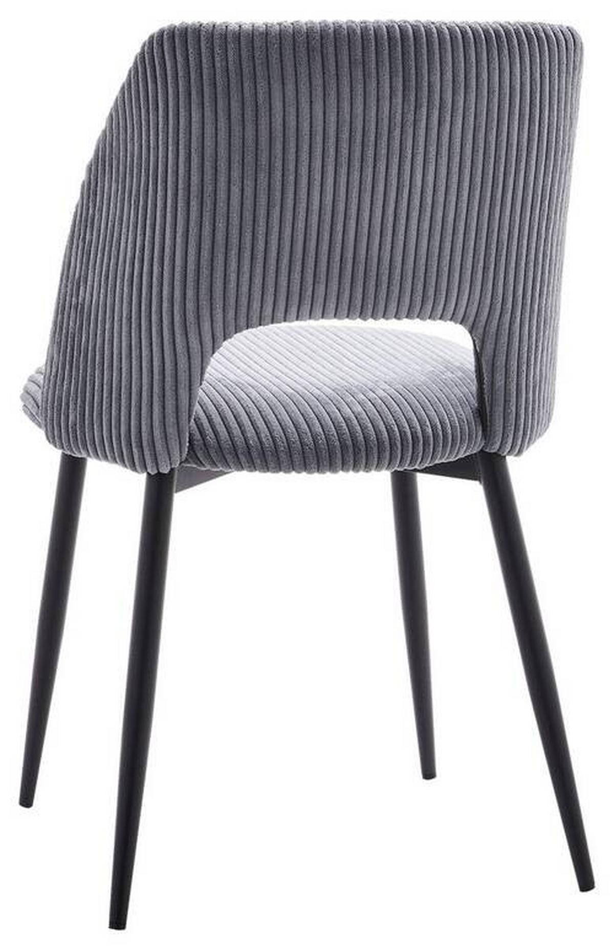 Židle Zoe šedá - šedá/černá, Lifestyle, kov/textil (51/82/57cm) - Mömax