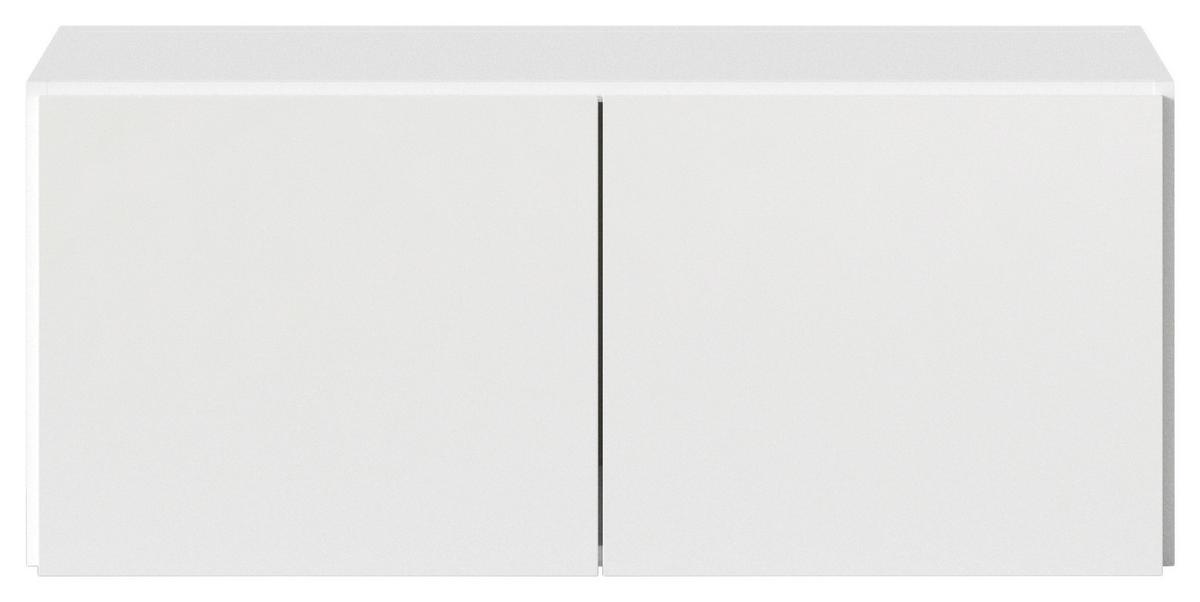 Aufsatzschrank Grifflos 91 Cm Max ,weiß Hochglanz - Weiß Hochglanz/Weiß, KONVENTIONELL, Holzwerkstoff (91/39/54cm) - James Wood
