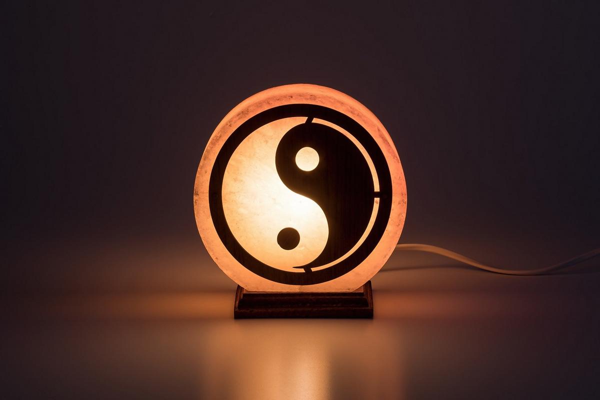 Sólámpa Harmio - barna/narancs, Basics, kő (16.5cm)