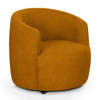 Polstersessel Pina Gelb Chenille - Gelb/Schwarz, Design, Textil (81/74/81cm) - Livetastic