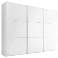 Schwebetürenschrank 298 Cm Includo, Weiß - Weiß, MODERN (298/222/68cm) - MID.YOU
