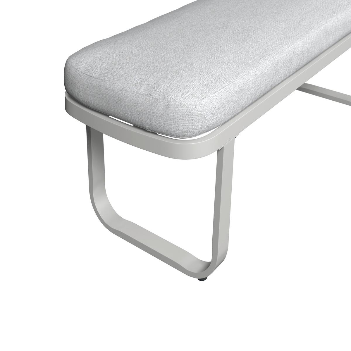 TERASOVÁ SEDACÍ SOUPRAVA SOPHIA - krémová/světle šedá, Moderní, kov/textil (195/73/72cm)