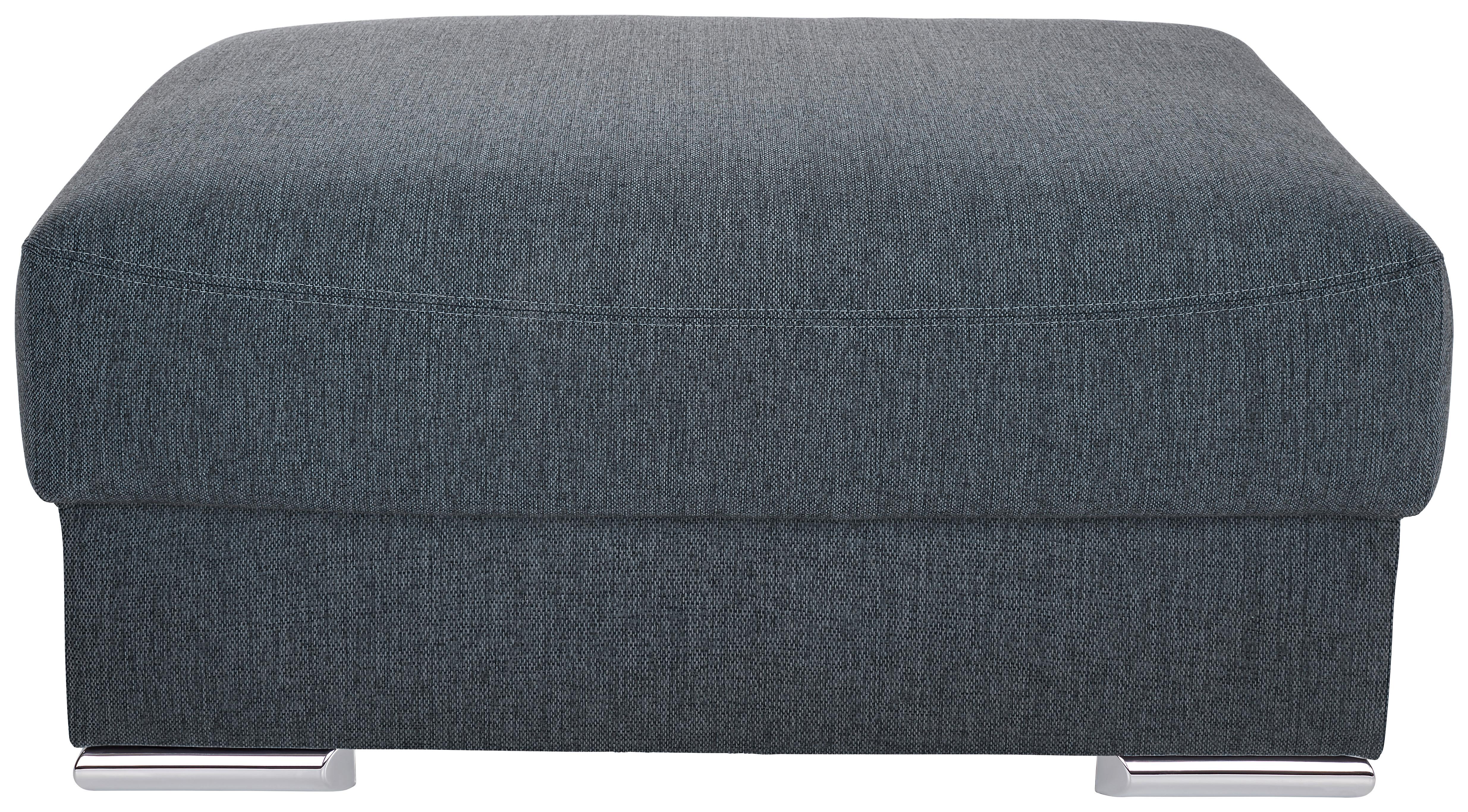 Taburetka Cuba New - sivá/antracitová, Moderný, textil/plast (100/45/65cm) - Luca Bessoni