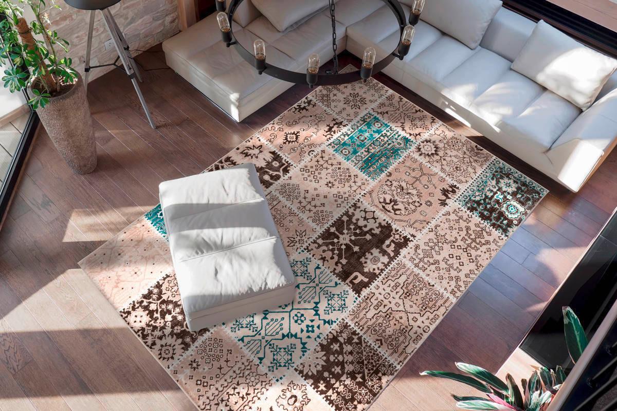 Webteppich Taupe Ariya 200x290 cm - Taupe, Trend, Textil (200/290cm) - Kayoom