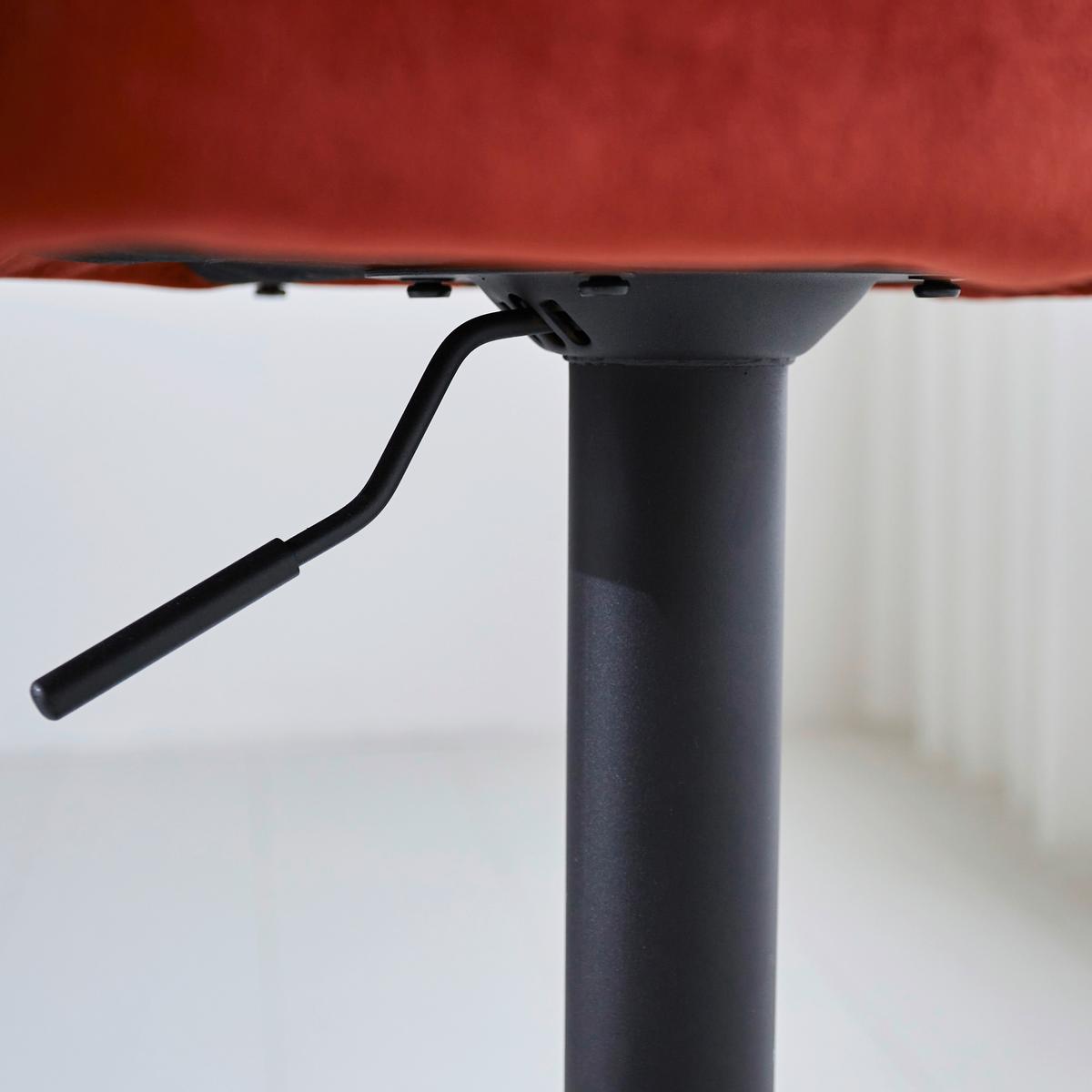 Barhocker-Set Donny Kupferfarben B: 54 cm - Schwarz/Orange, MODERN, Textil/Metall (54/100/58cm) - MID.YOU