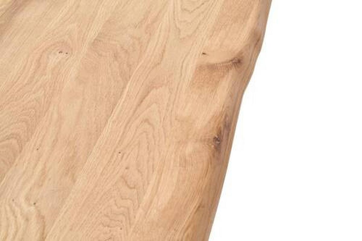 Esstisch Eiche Greta 160x90 cm mit Baumkante - Eichefarben, Design, Holz/Holzwerkstoff (160/90/77cm) - Livetastic