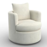 Relaxačné kreslo MARIETA, biela ženilka, max.140 kg - čierna/biela, Modern, kov/drevo (77/81/77cm) - Bessagi Home