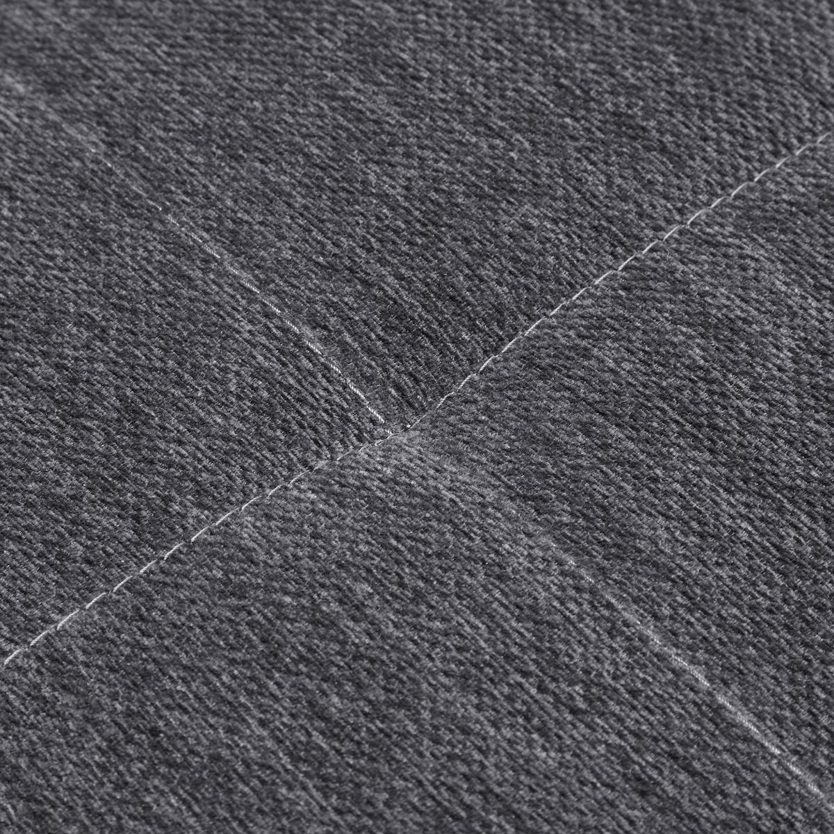Rohová sedačka FOCUS L, ľavá, sivá ženilka - čierna/sivá, Konventionell, drevo/textil (167/256cm) - Based