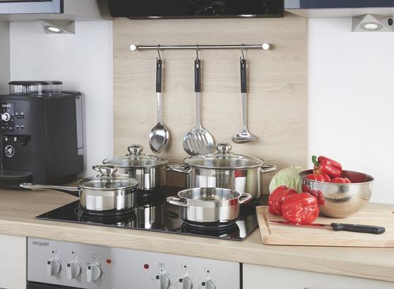 Praktisches 7-teiliges Set zum Kochen Kochtopfset AGNESA von LUCA BESSONI