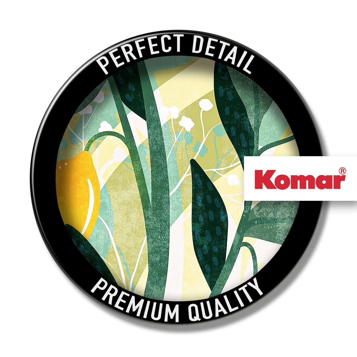 Vliestapete Lemon Fresh - Blau/Gelb, Basics (200/250cm) - Komar