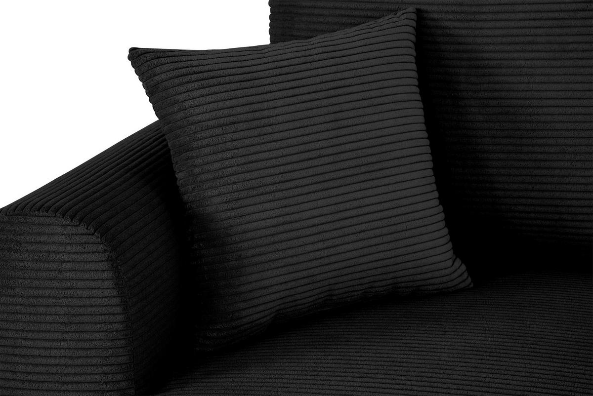 Ecksofa Jonilz Schwarz S: 250x151 Cm - Schwarz, Design, Textil (250/151cm) - MID.YOU