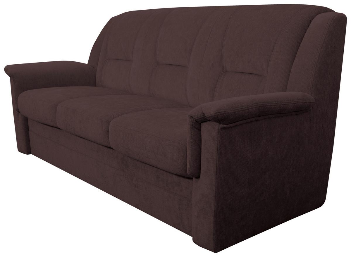 3-SITZER-SOFA Rafael, Dunkelrot B: 209 cm - Beige/Schwarz, Trend, Textil (209/95/95cm)