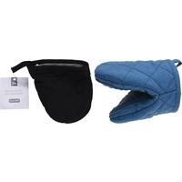 Edényfogó Kesztyű 529001690 - fekete/kék, Konventionell, műanyag/textil (14/12/4cm)