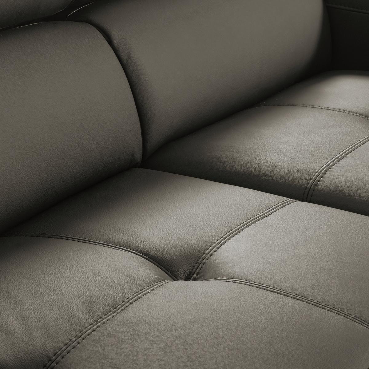 Ecksofa Torino Echtleder Schlammfarben 247x173 - Schlammfarben/Schwarz, Design, Leder/Textil (247/173cm) - Livetastic