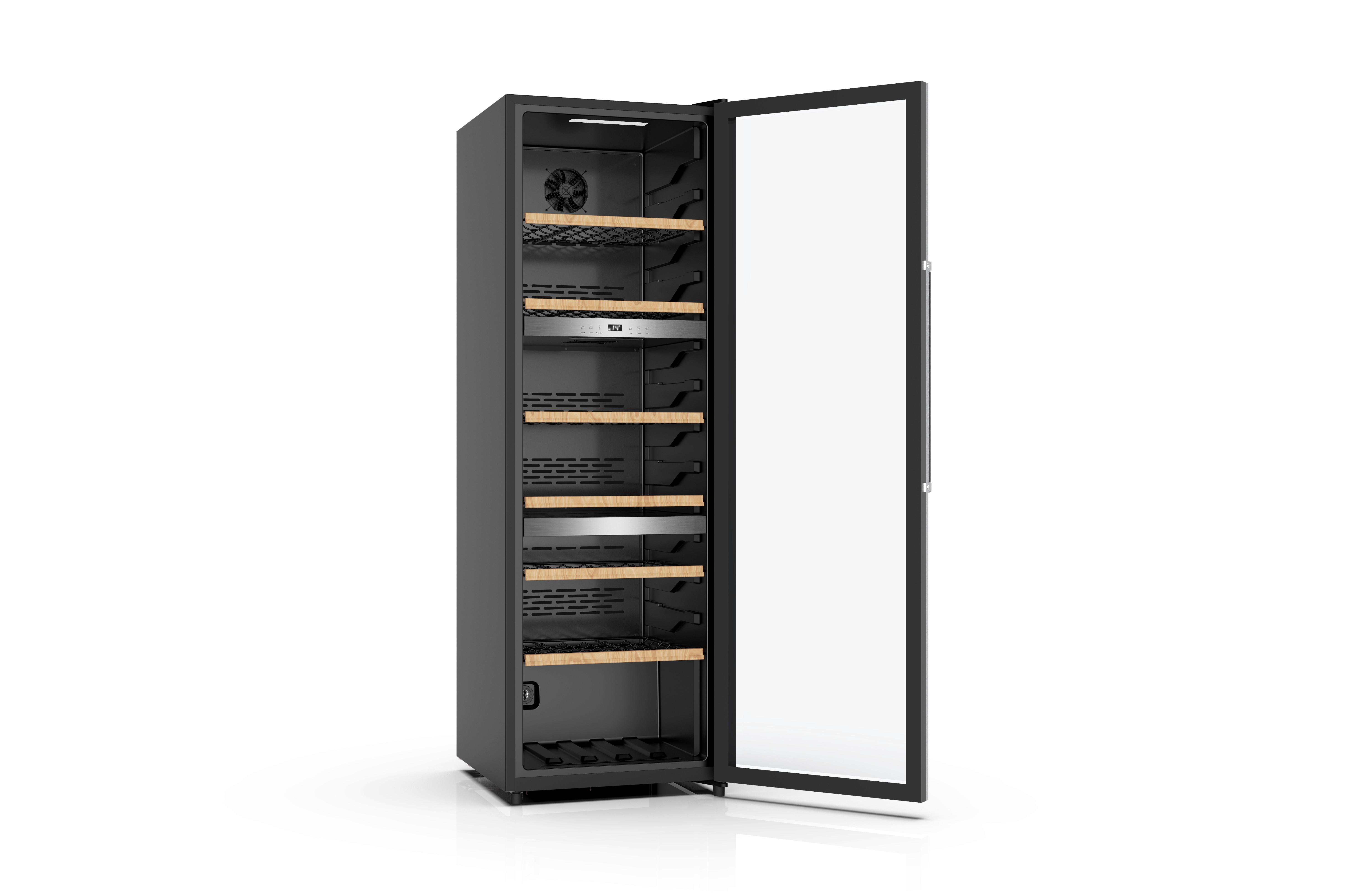 Weinkühlschrank Nabo Ws 2830 - Schwarz, Basics, Metall (54/167,6/64cm)