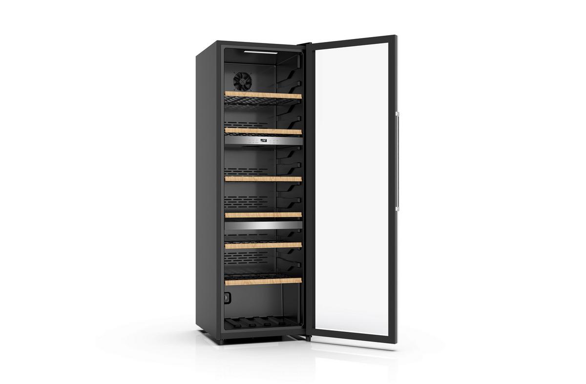 Weinkühlschrank Nabo Ws 2830 - Schwarz, Basics, Metall (54/167,6/64cm)