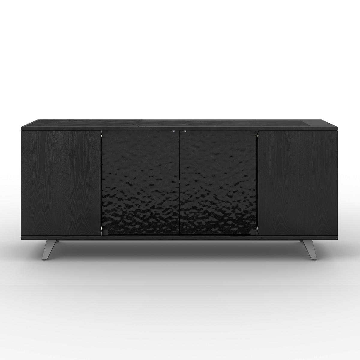 Široká komoda Zelia, š: 180 cm, čierna - černá, Moderní, kov/dřevo (180/77/45cm) - Bessagi Home