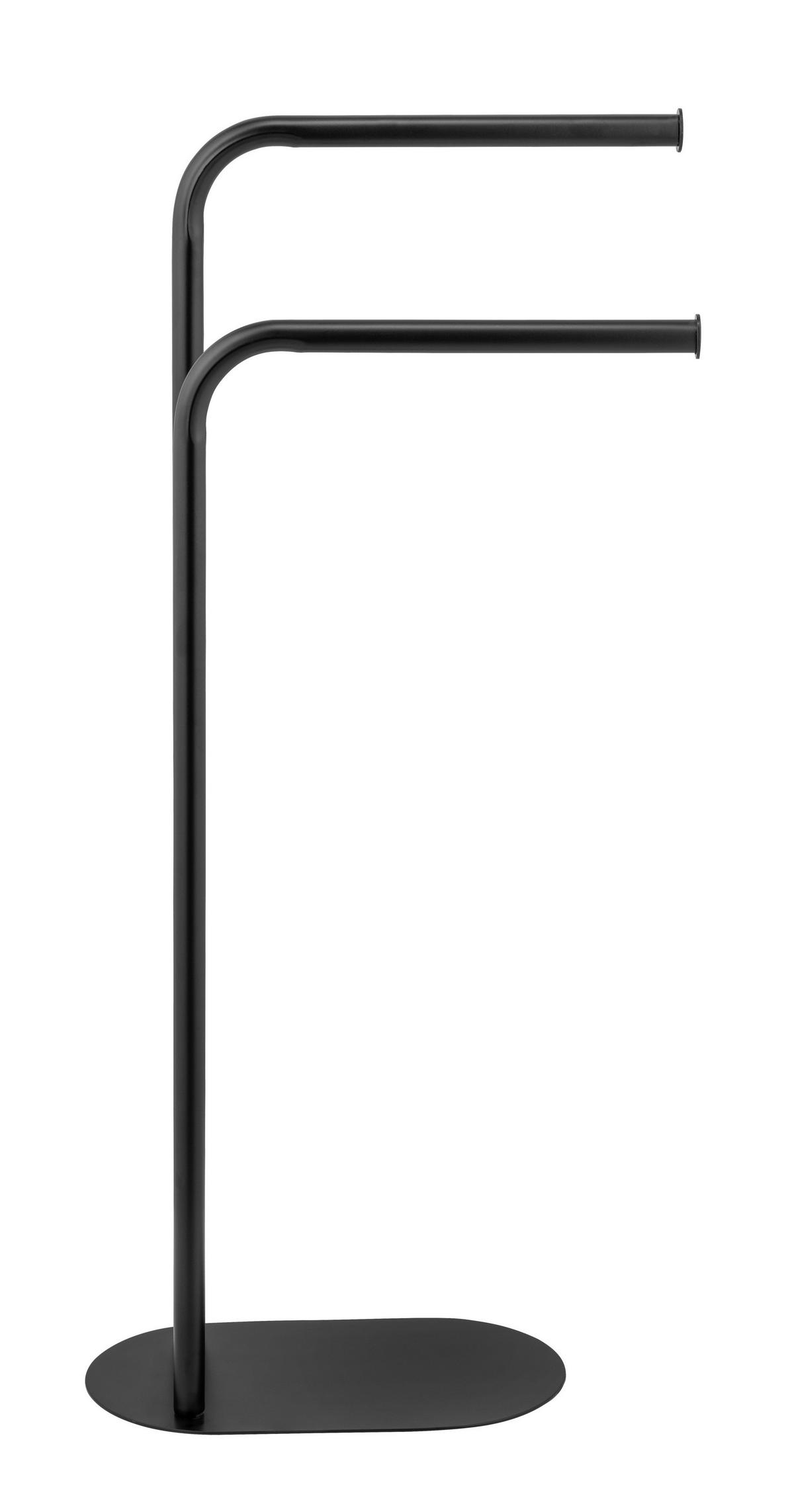 Handtuchhalter Levante Schwarz B: 30 cm - Schwarz, MODERN, Metall (30/79/17cm) - Wenko